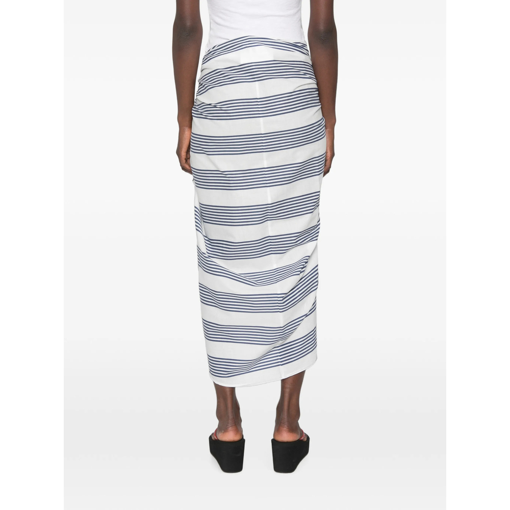 [THE FRANKIE SHOP] Long skirt FW26 THIRA WRAP  NAVWH