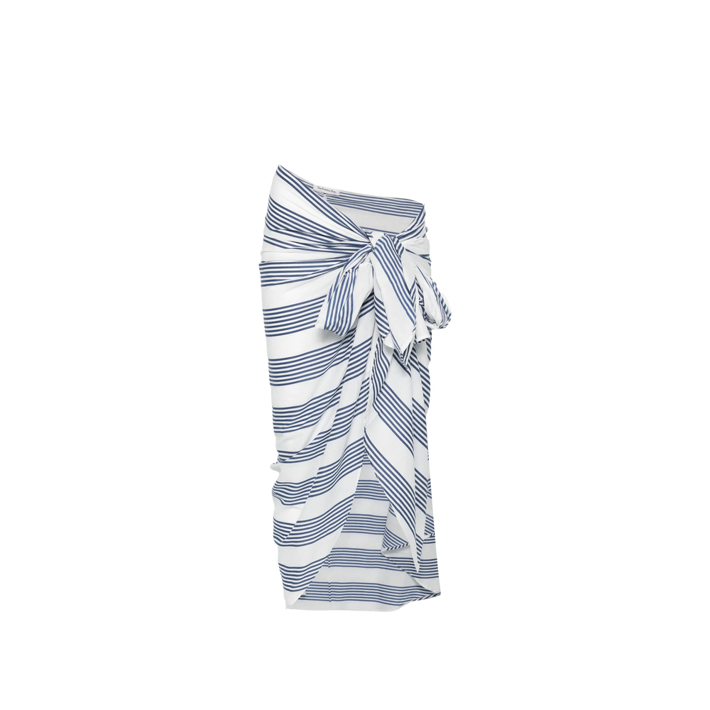[THE FRANKIE SHOP] Long skirt FW26 THIRA WRAP  NAVWH