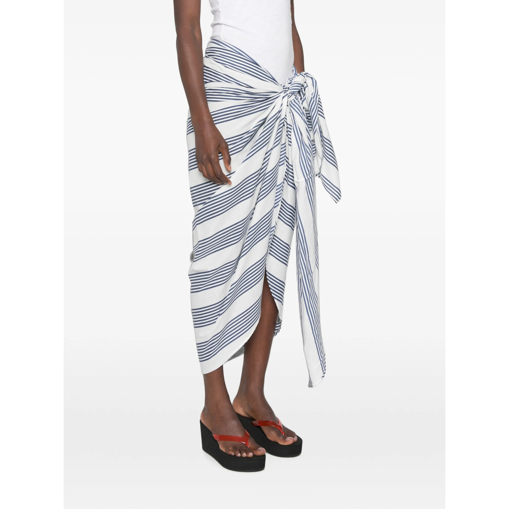 [THE FRANKIE SHOP] Long skirt FW26 THIRA WRAP  NAVWH