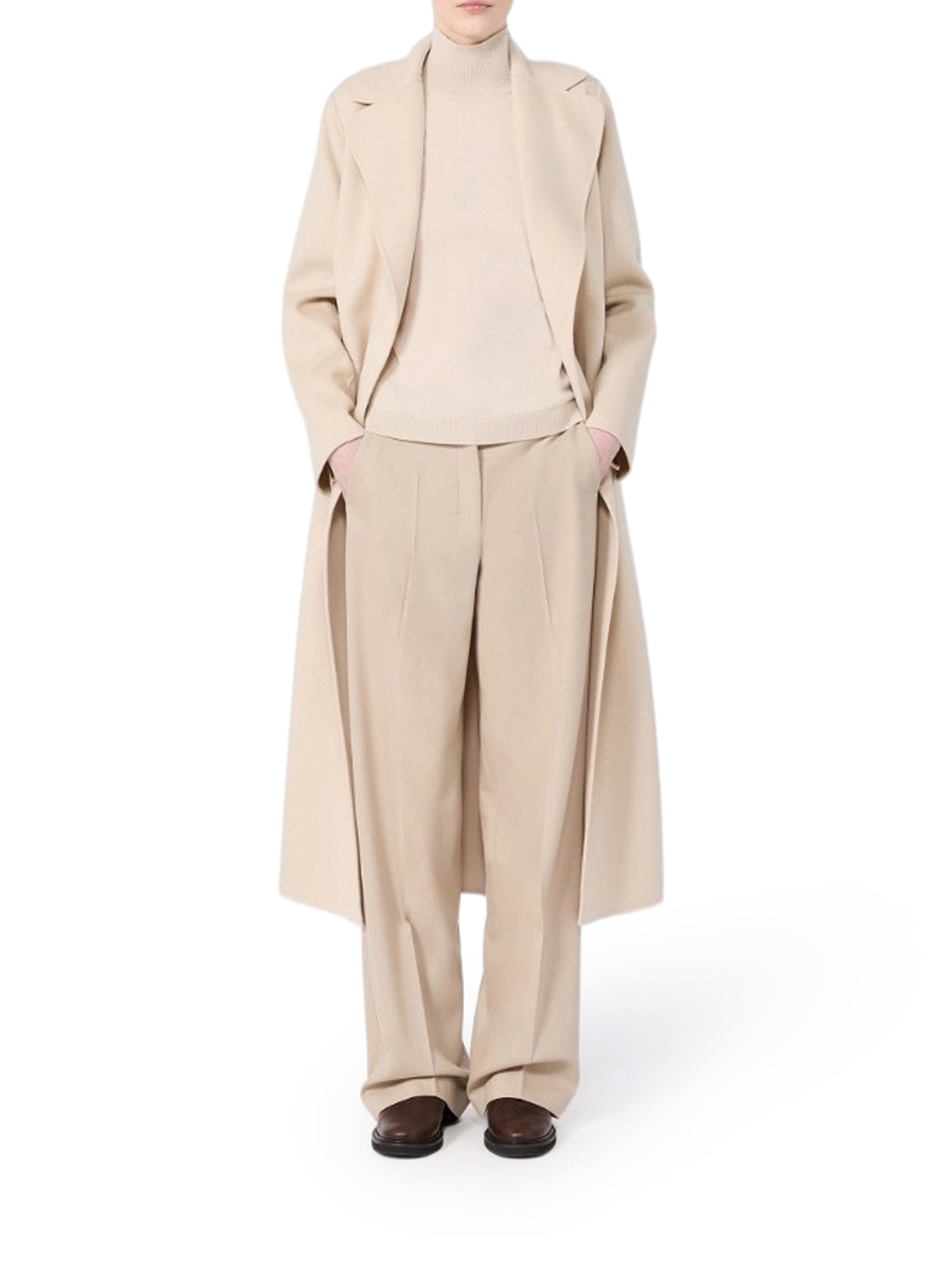 [S Max Mara] Coat FW26 2629016073600006 ALBINO MELANGE