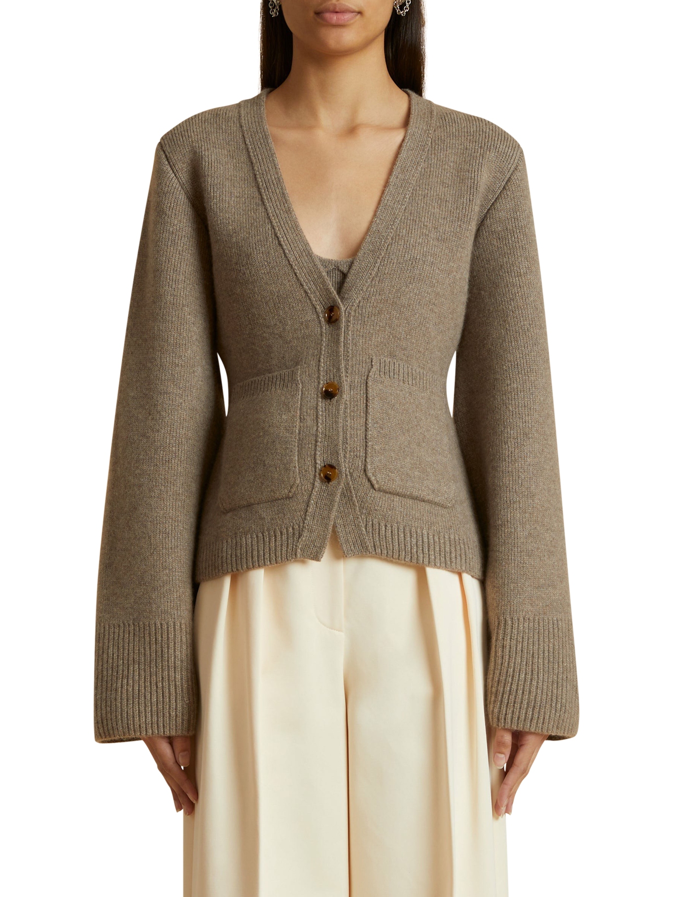 [KHAITE] Cardigan FW26 8267600216 BARLEY