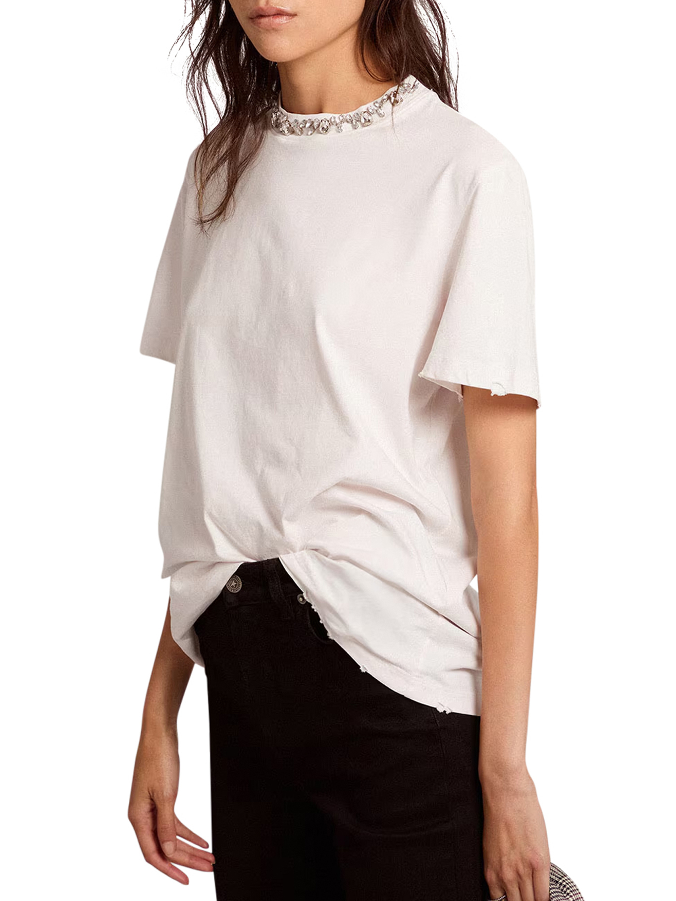 [GOLDEN GOOSE DELUXE BRAND] T-shirts FW26 GWP01220P00067310363 VINTAGE WHITE