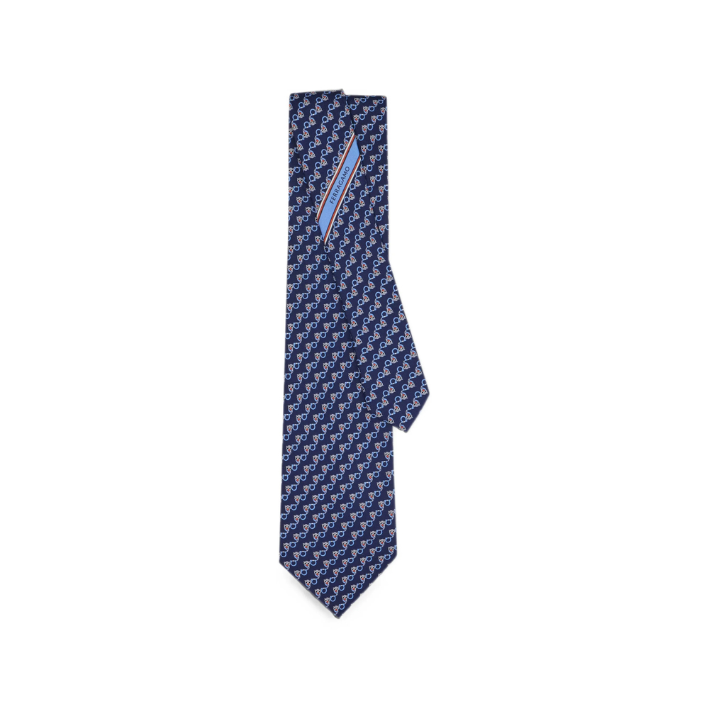 [Ferragamo] Tie FW26 351419 0794424 NAVY