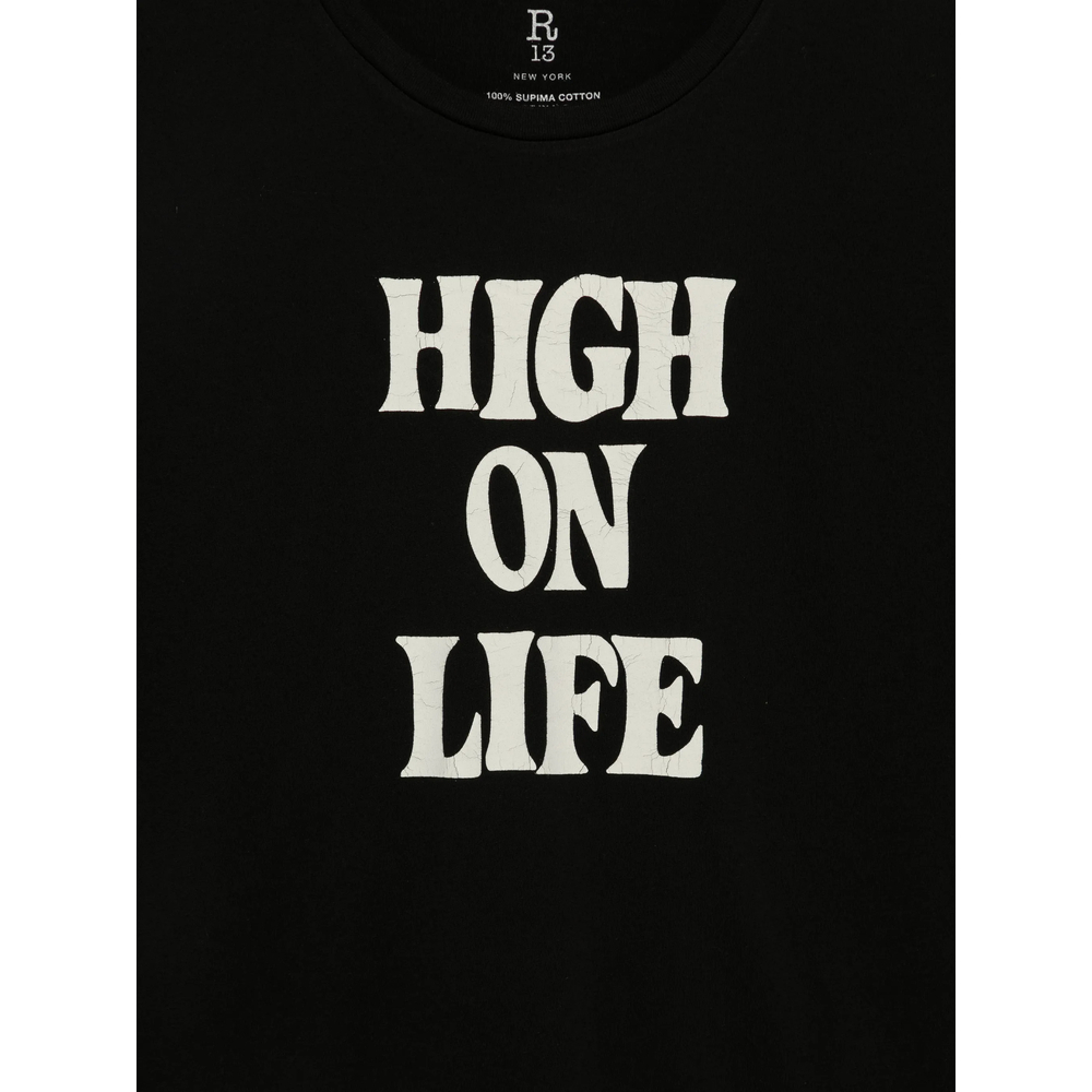 [R13] T-shirts Short Sleeve FW26 R13WK001 163A BLACK