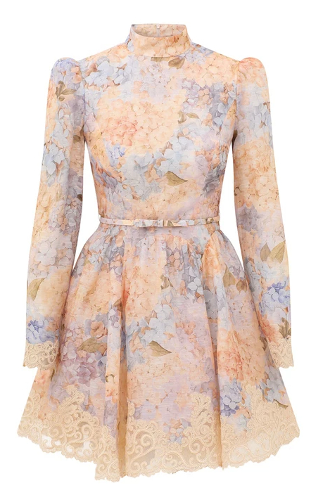 [Zimmermann] Long sleeve dress FW26 0262DF261-BLHYD