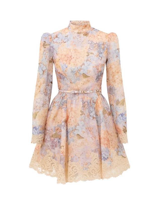 [Zimmermann] Long sleeve dress FW26 0262DF261-BLHYD