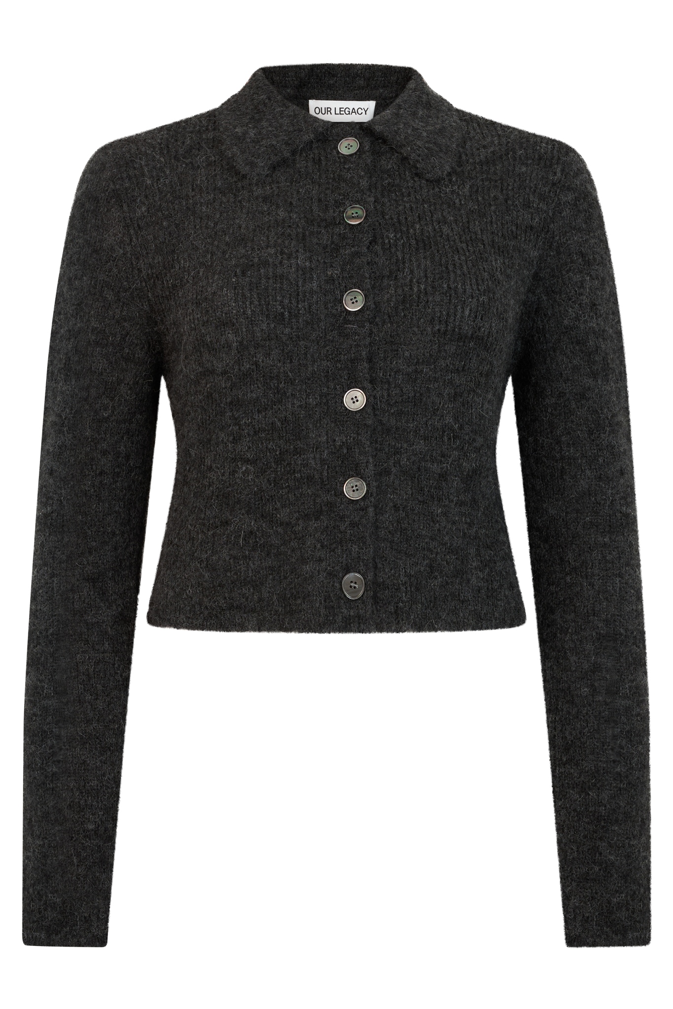 [Our Legacy] Cardigan FW26 W2263MCM_CHARCOALMELANGEFUZZYALPACA