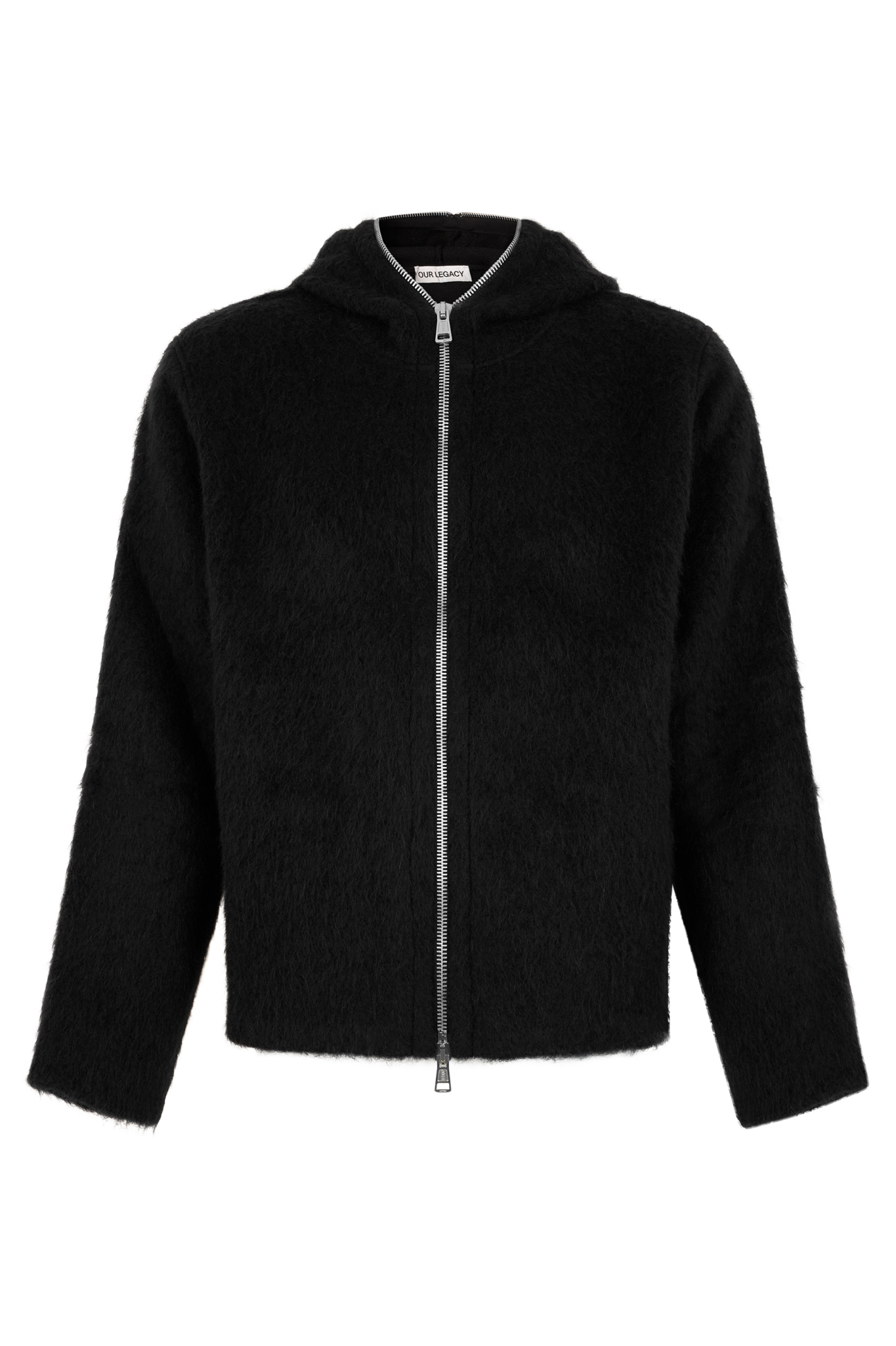 [Our Legacy] Zip Up FW26 M4243FBH_BLACKHAIRYWOOL