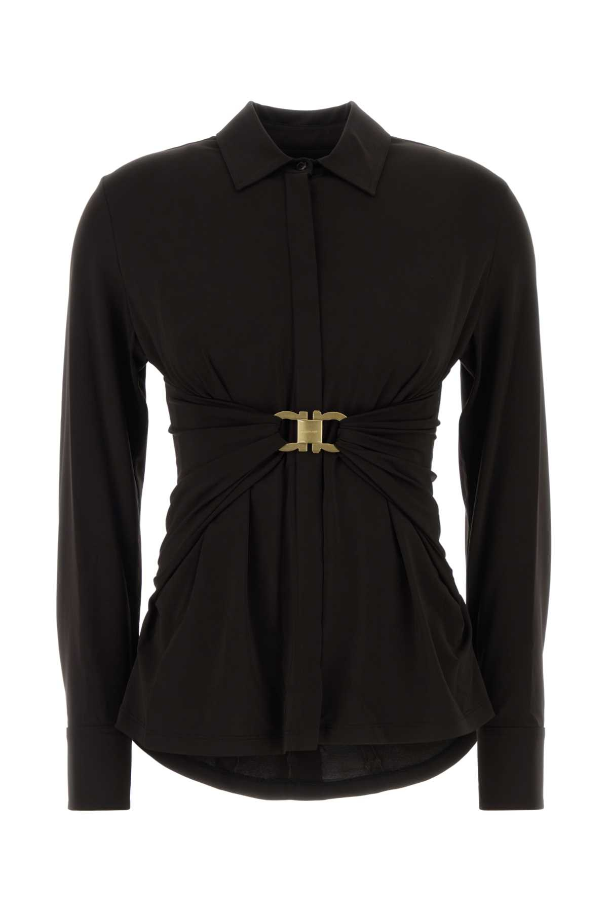 [Salvatore Ferragamo] Shirts Long Sleeve FW26 13I403795858 DARKEXPRESSO