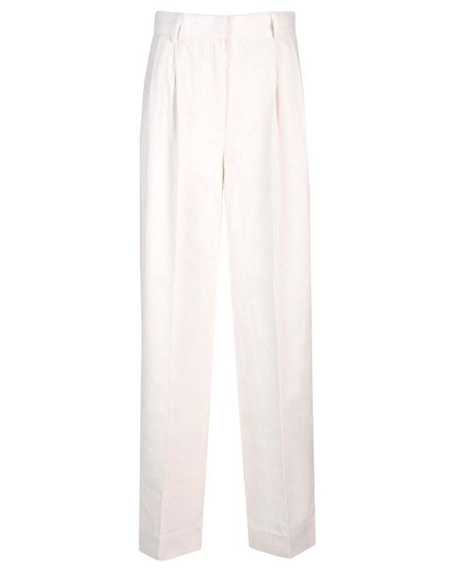 [TOTEME] Trousers FW24 243-WRB0202-FB0191MERINGUE 188