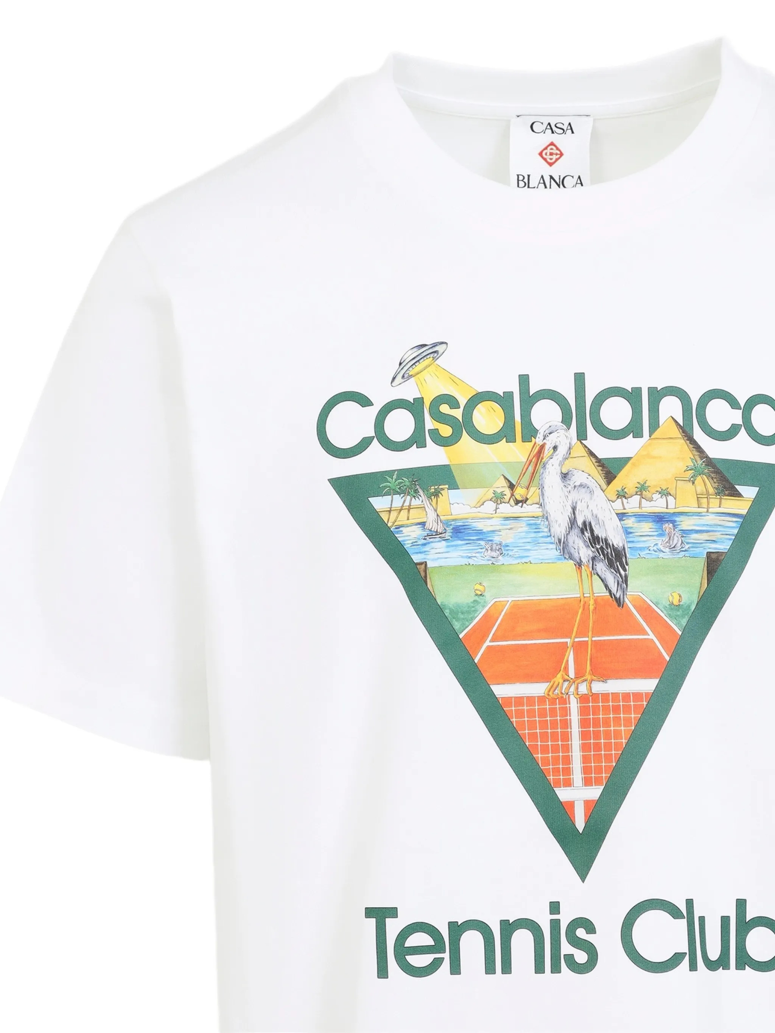[Casablanca] T-shirts Short Sleeve FW26 MPF26JTS00103TENNIS CLUB TRIANGLE