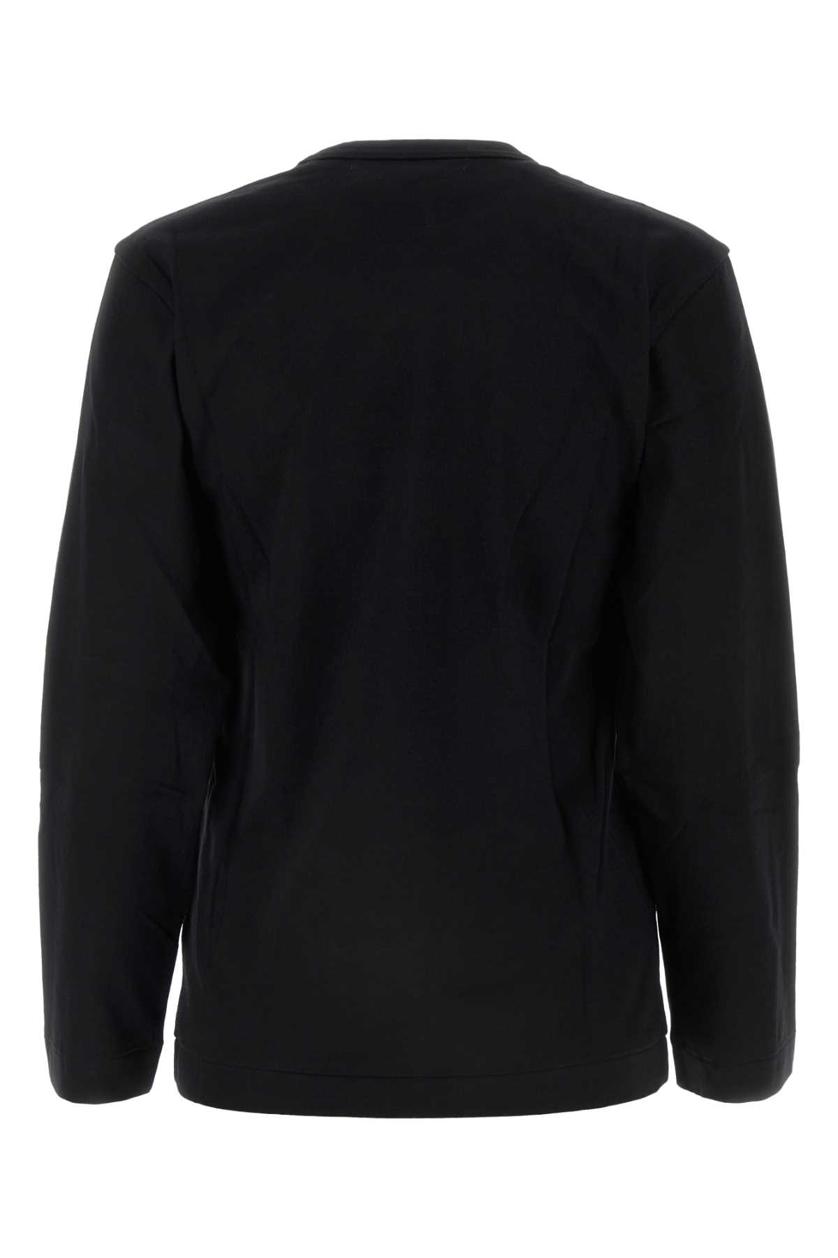 [COMME DES GARCONS PLAY] T-shirts Long Sleeve FW26 AXT118051 BLACK