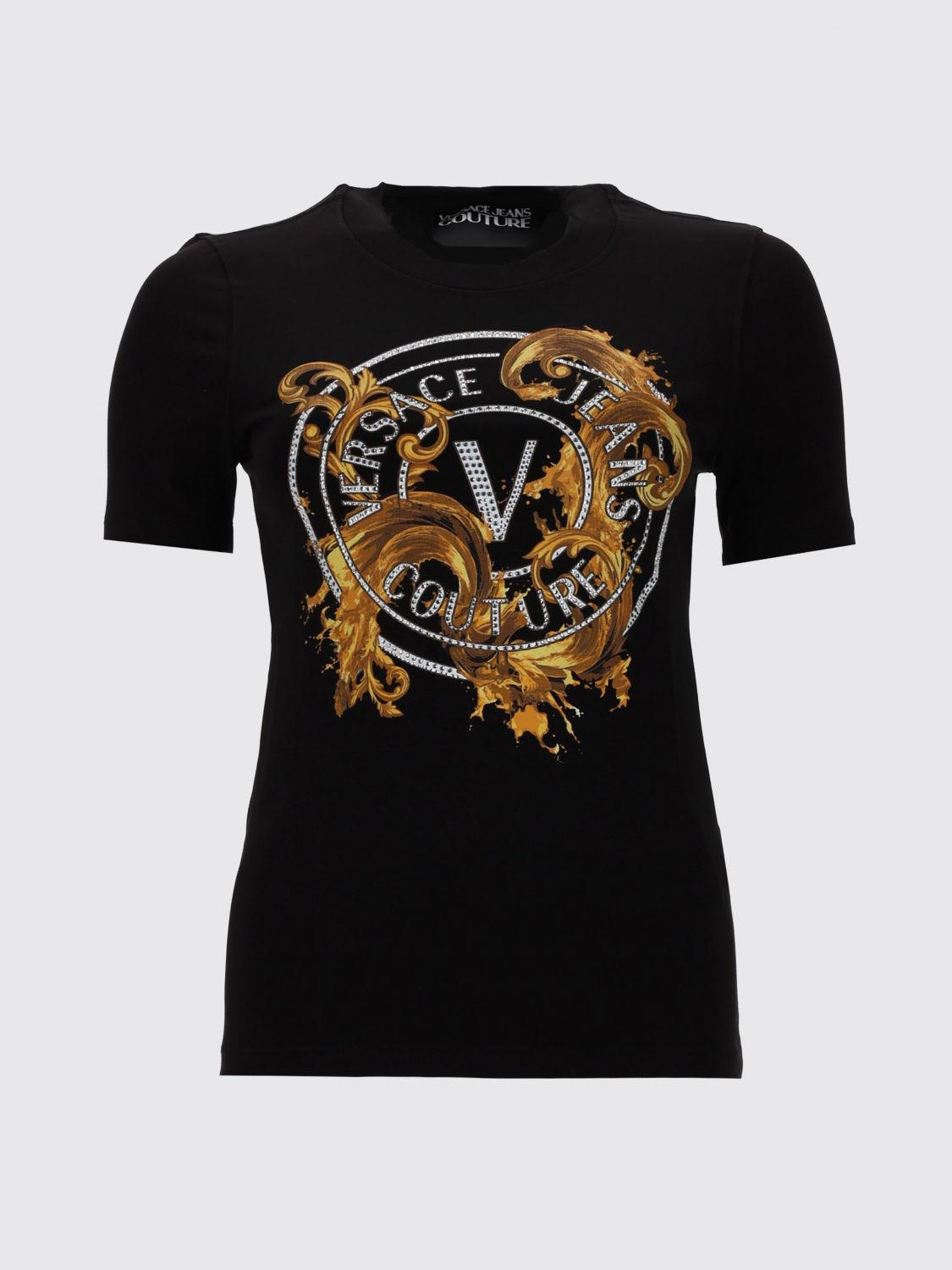 [VERSACE JEANS COUTURE] T-shirts Short Sleeve SS26 80HAHE01CJ02E G89