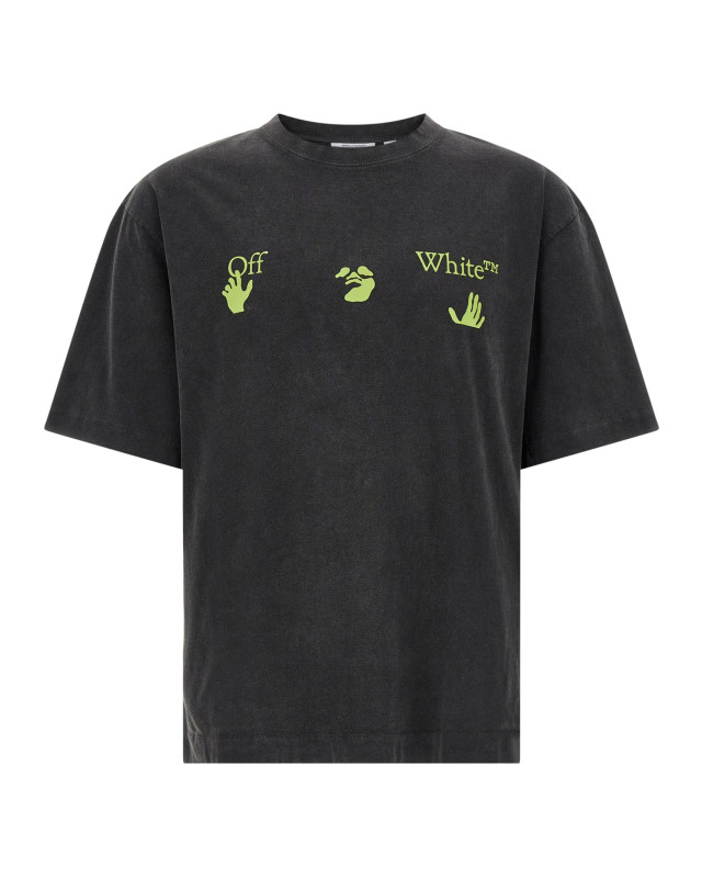 [Off-White] T-shirts Short Sleeve FW26 OMAA120F26JER01900001001