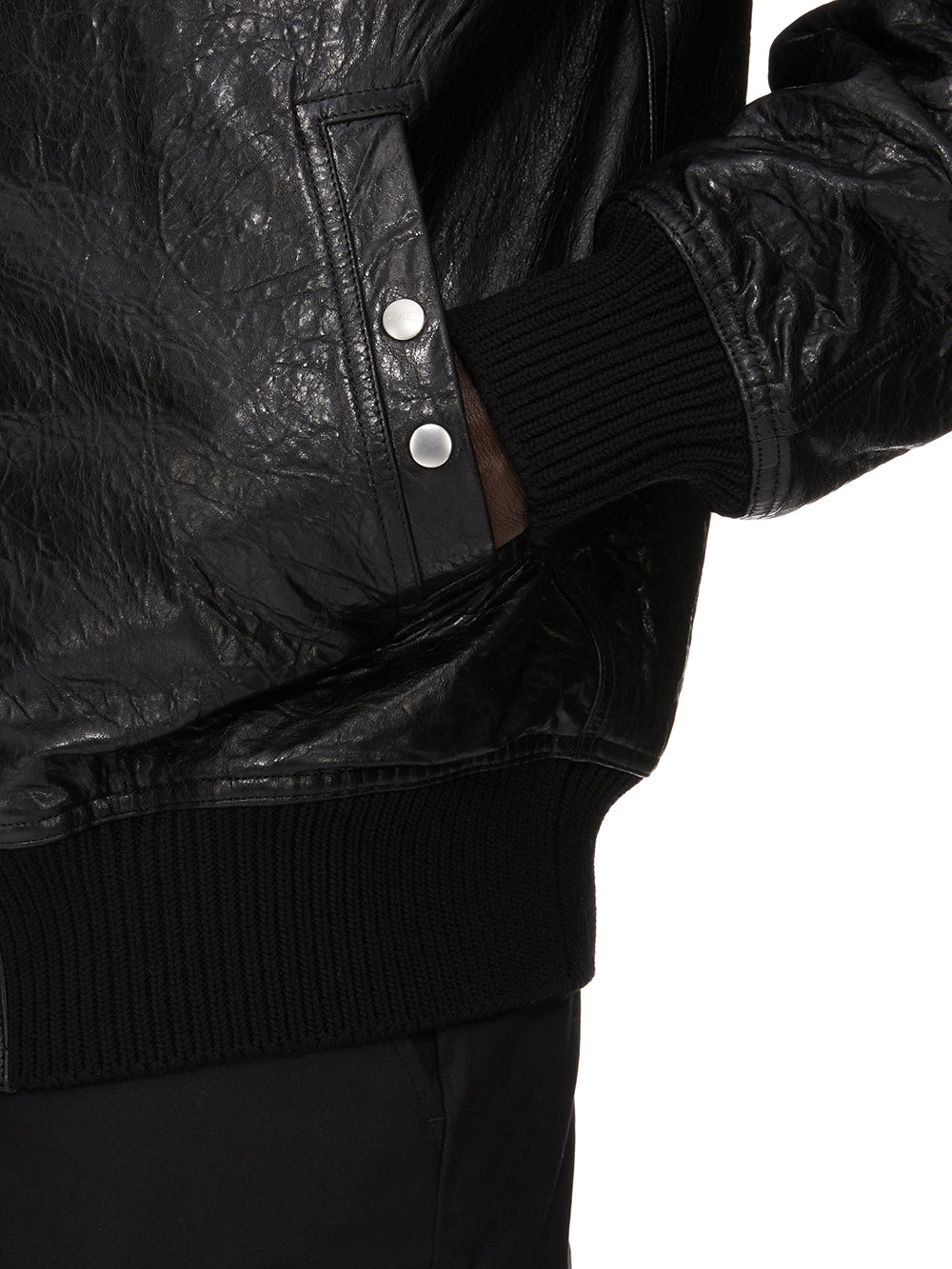[Rick Owens] Leather Jacket FW26 RU02F4751WMT09