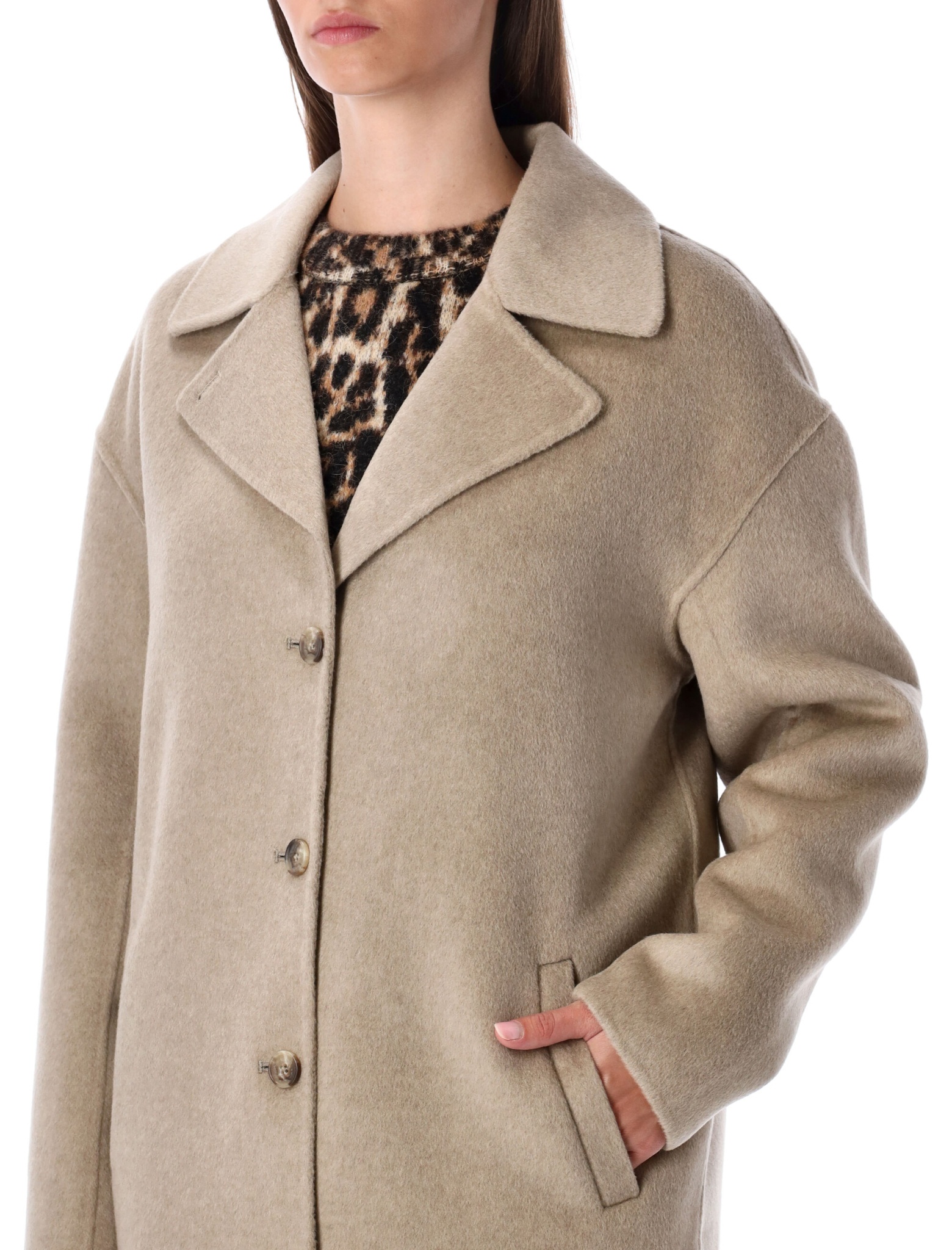 [Anine Bing] Coat FW25 A0111294BGI15BEIGE