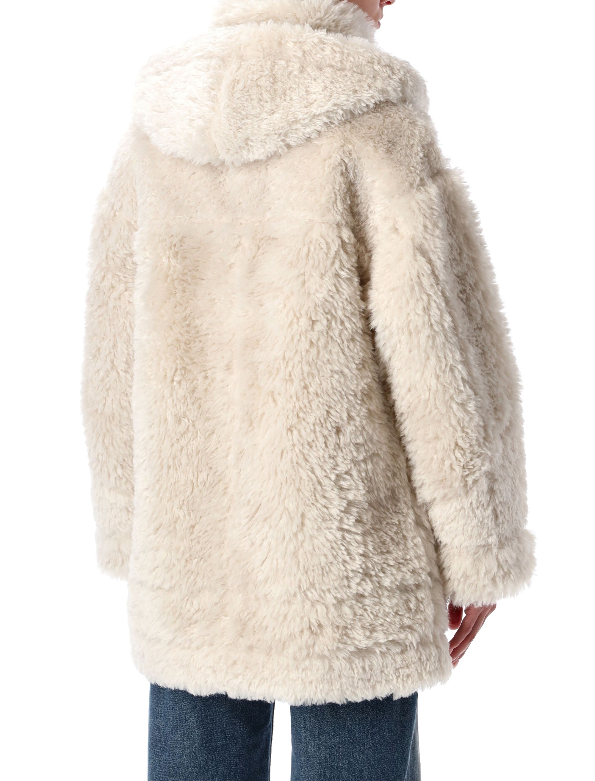 [Urbancode] Fur Jacket FW25 BJ20024CHALKY