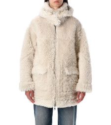 [Urbancode] Fur Jacket FW25 BJ20024CHALKY