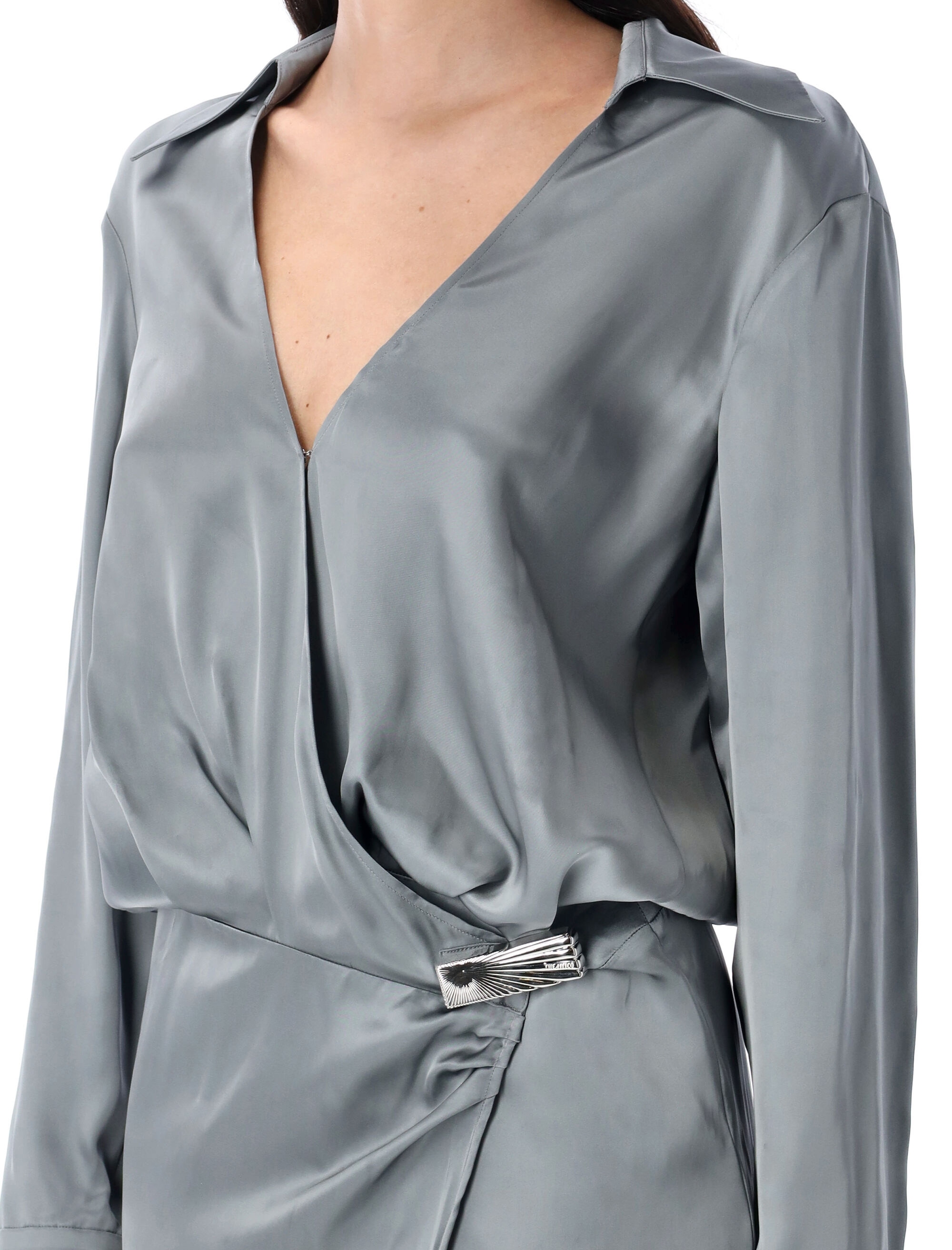 [The Attico] Long sleeve dress FW25 WCW00242VVV088AA084