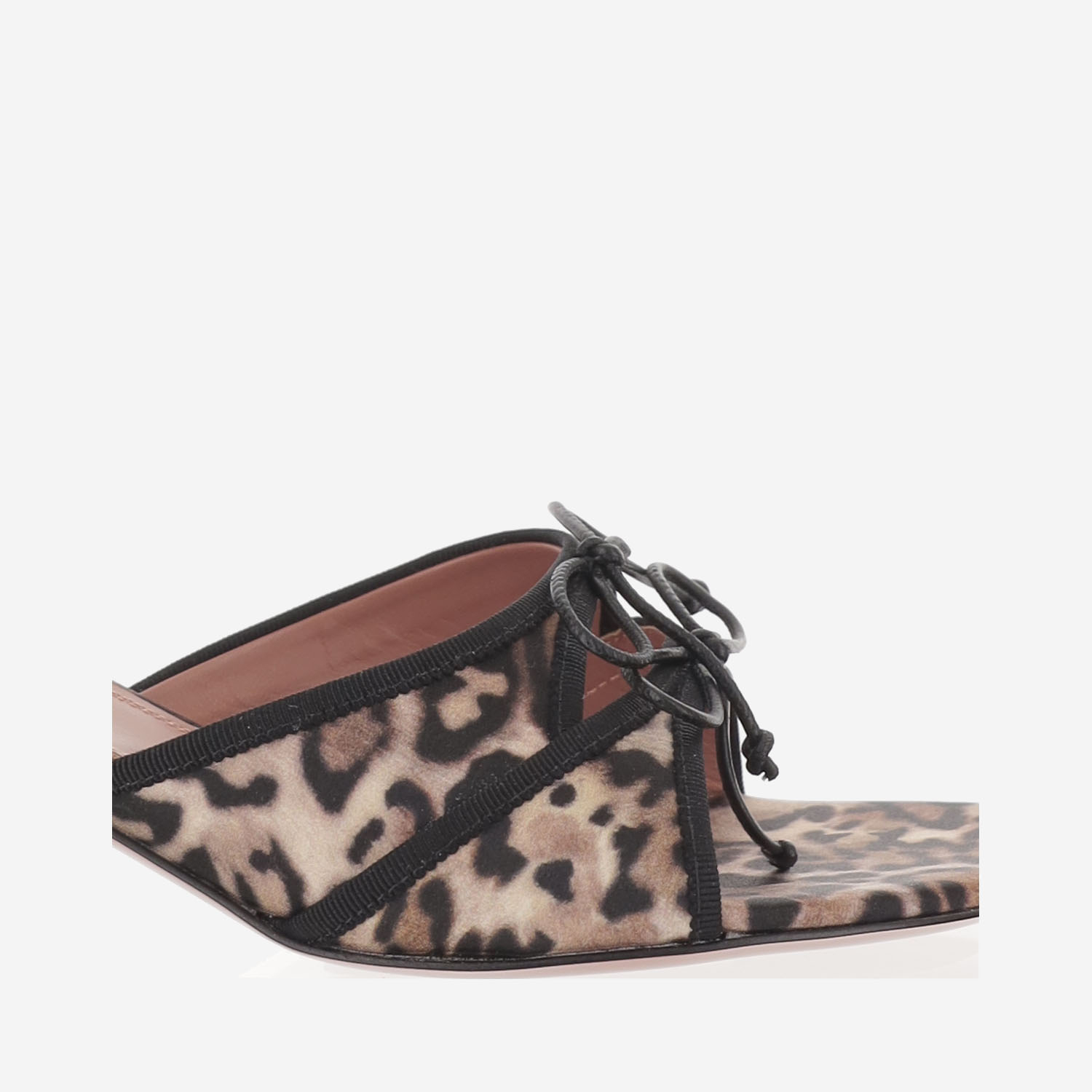 [Amina Muaddi] Pumps SS26 ELEONORASLIPPER45LEOPARDBLACK