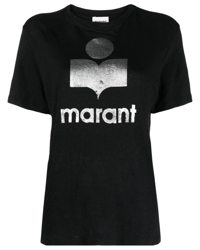 [Marant Etoile] T-shirts Short Sleeve FW26 TS0001FBA1N10E01BK