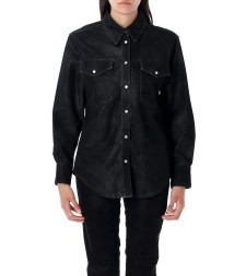 [Marant Etoile] Shirts Long Sleeve FW25 CH0240FAC3B01E01BK