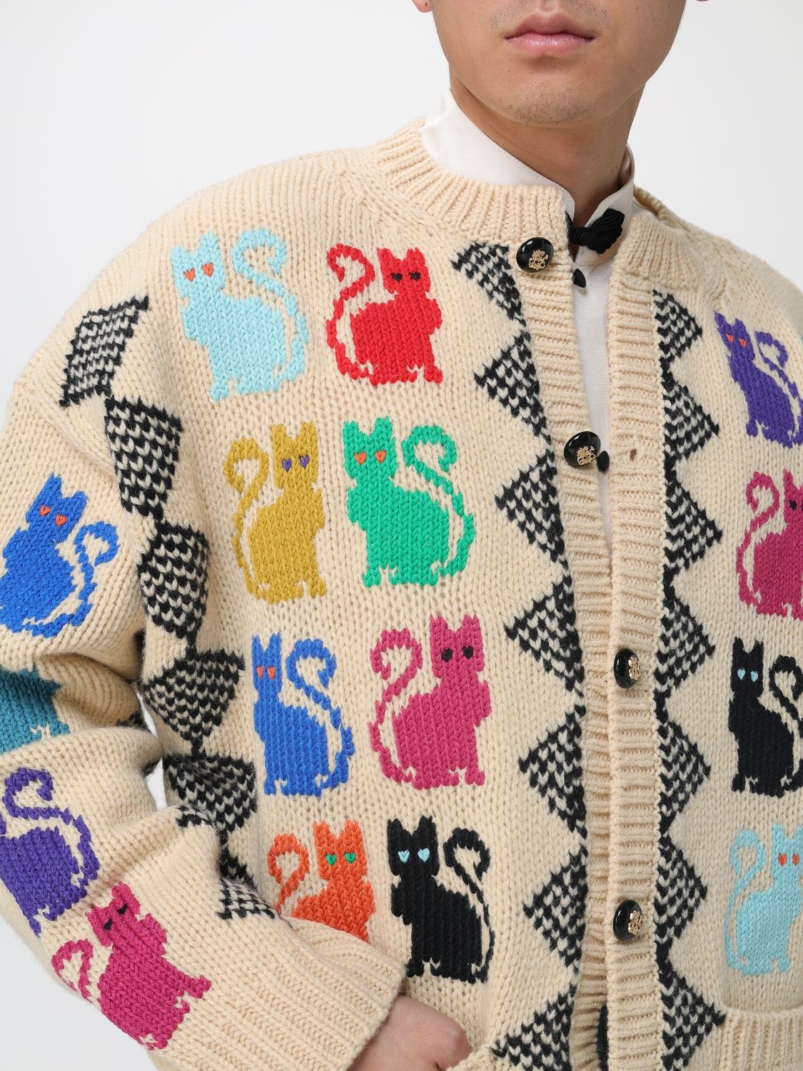 [Valentino] Cardigan SS26 8V3KA06CBBK M12