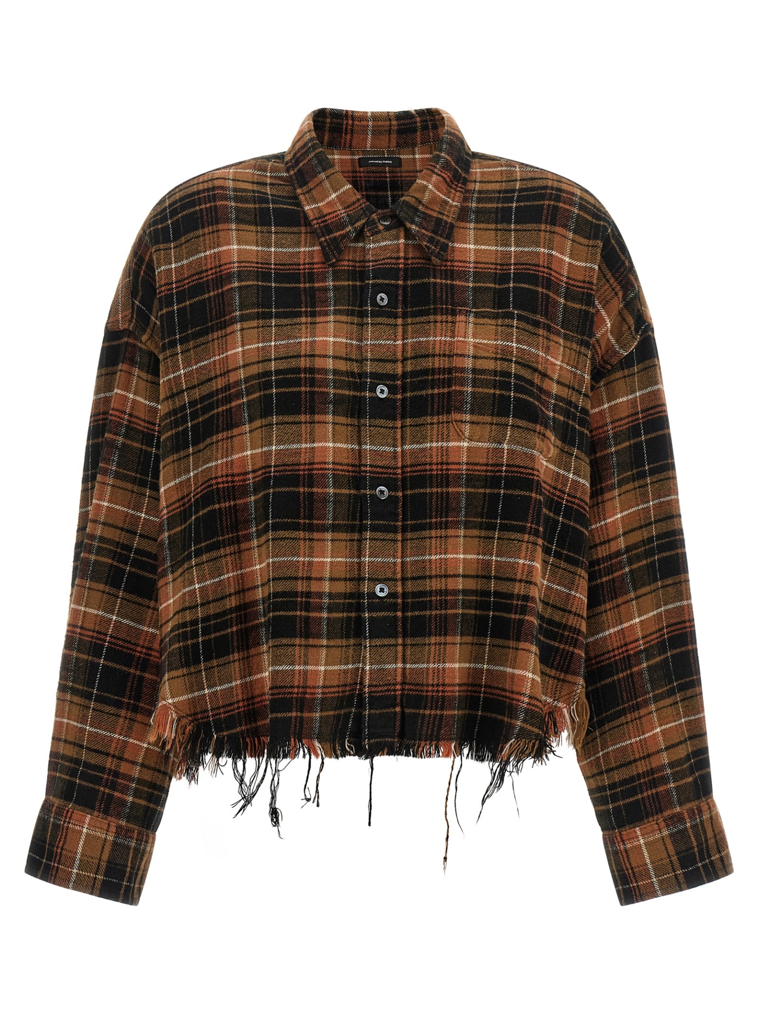 [R13] Shirts Long Sleeve FW26 R13WR150R858BLIGHTBROWNBLACKPLAID