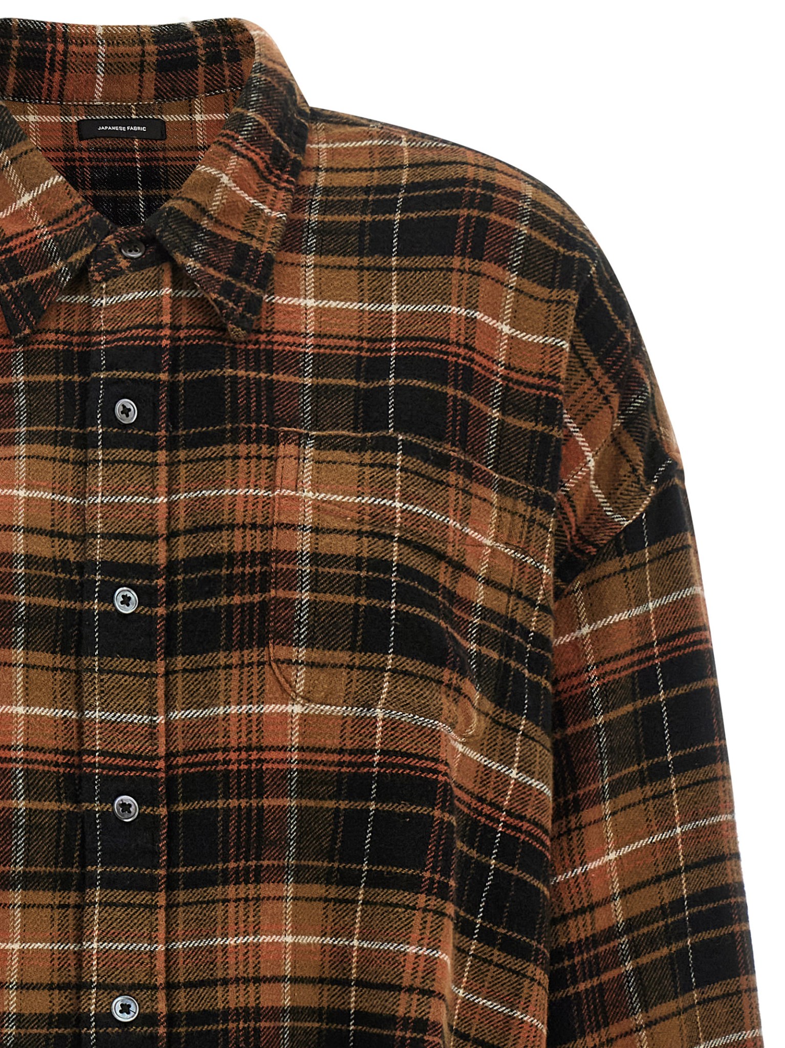 [R13] Shirts Long Sleeve FW26 R13WR150R858BLIGHTBROWNBLACKPLAID