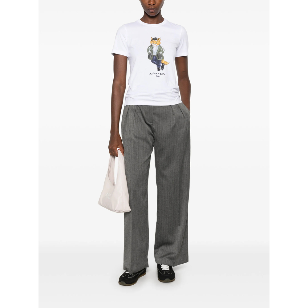 [MAISON KITSUNE] T-shirts Short Sleeve FW26 MRWJT11KJ7026  WHITE