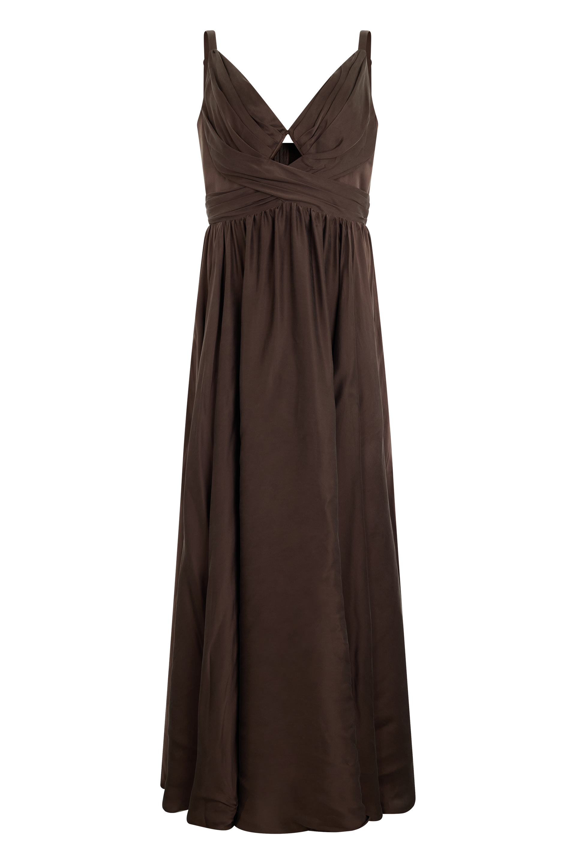 Long dress with neckline