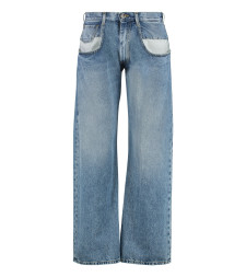 5-pocket straight-leg jeans