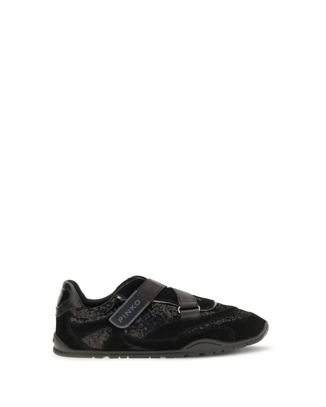 Yulia suede Sneakers with sequins