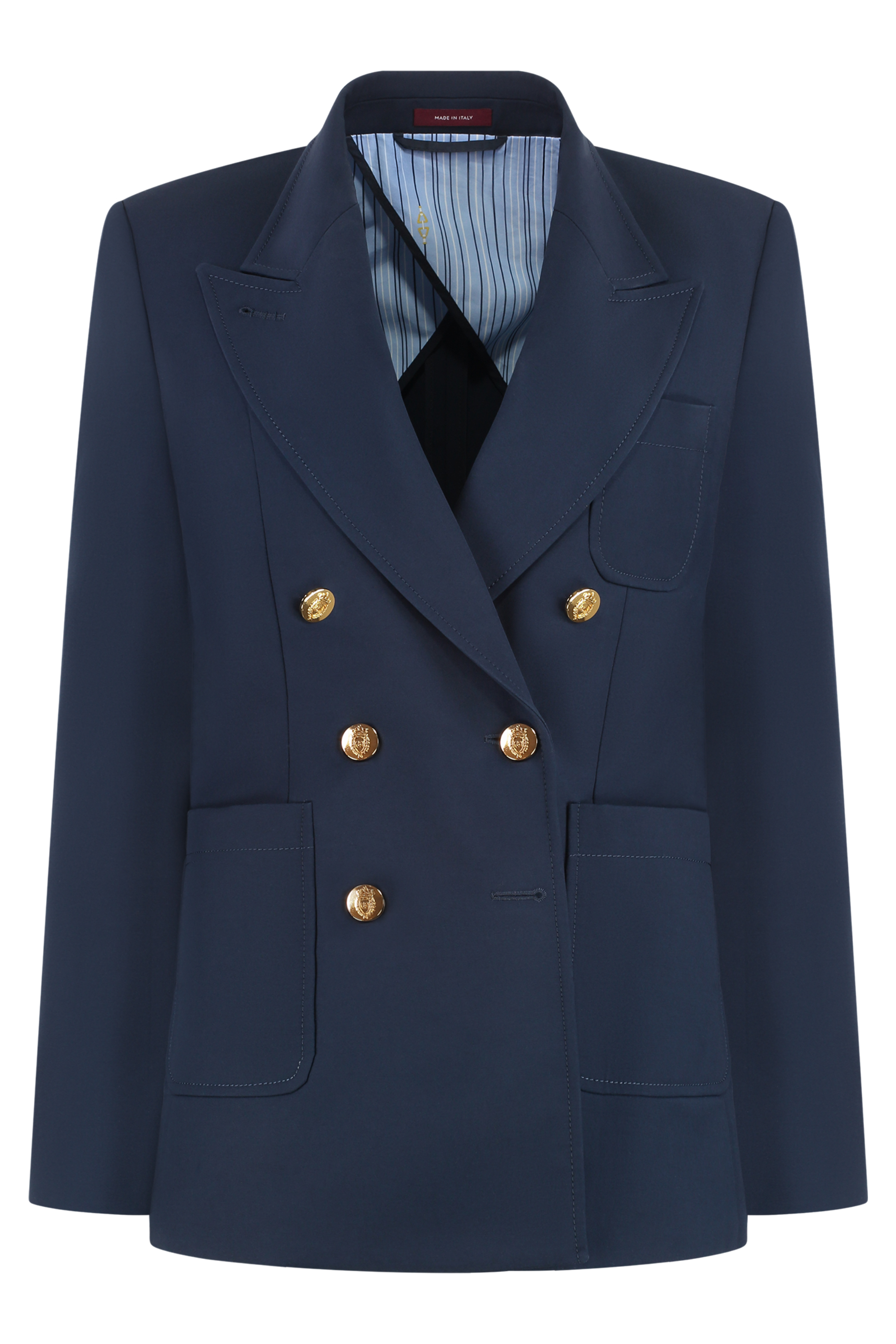 Cotton double-breasted blazer