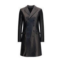 Double-breasted lambskin Coat