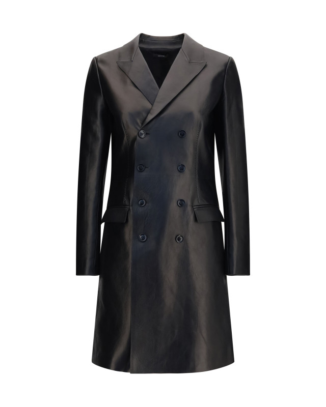 Double-breasted lambskin Coat