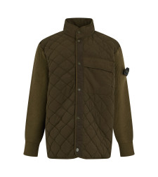 Quilted jacket with high collar