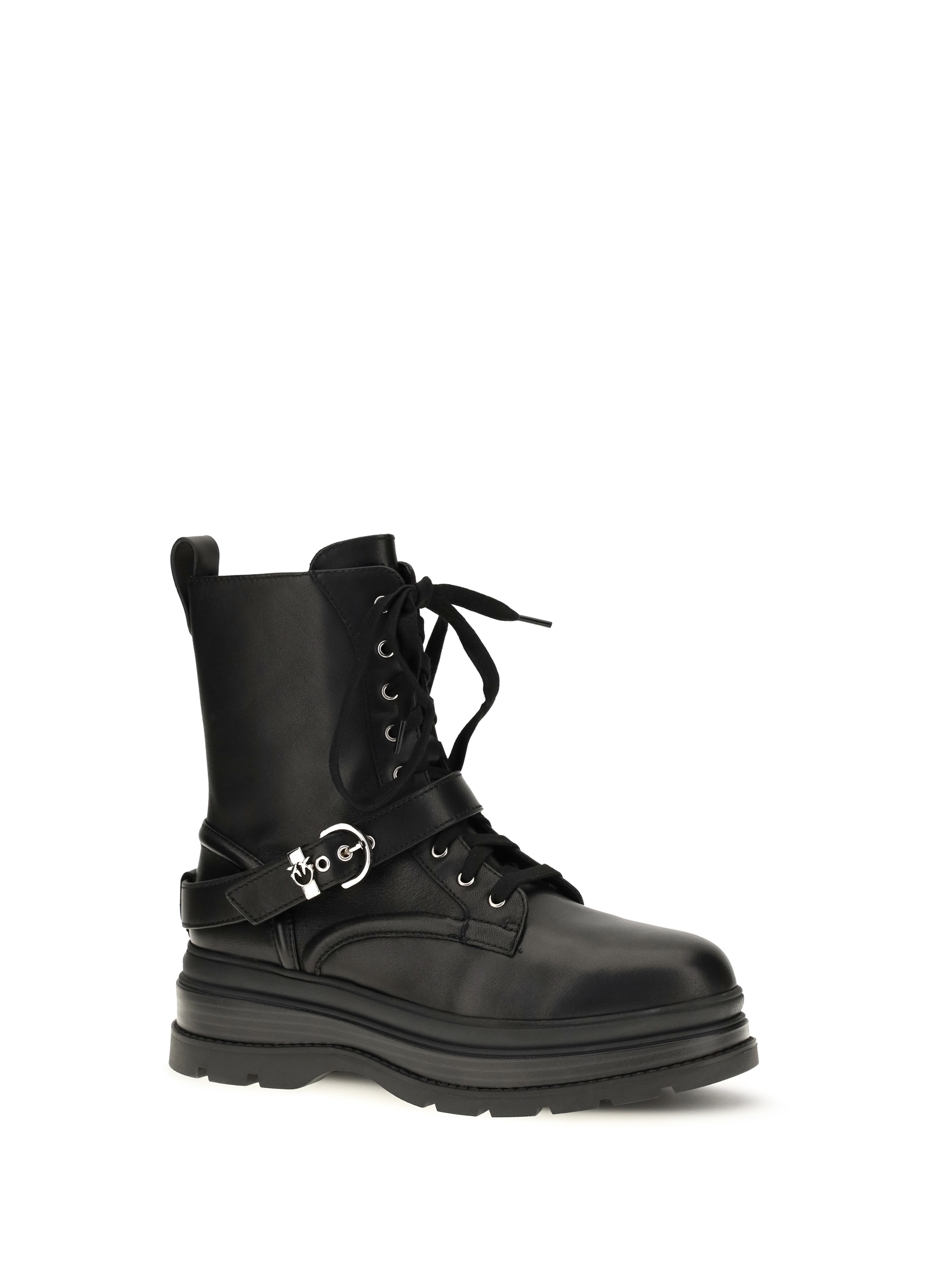 Eva lace-up leather ankle Boots