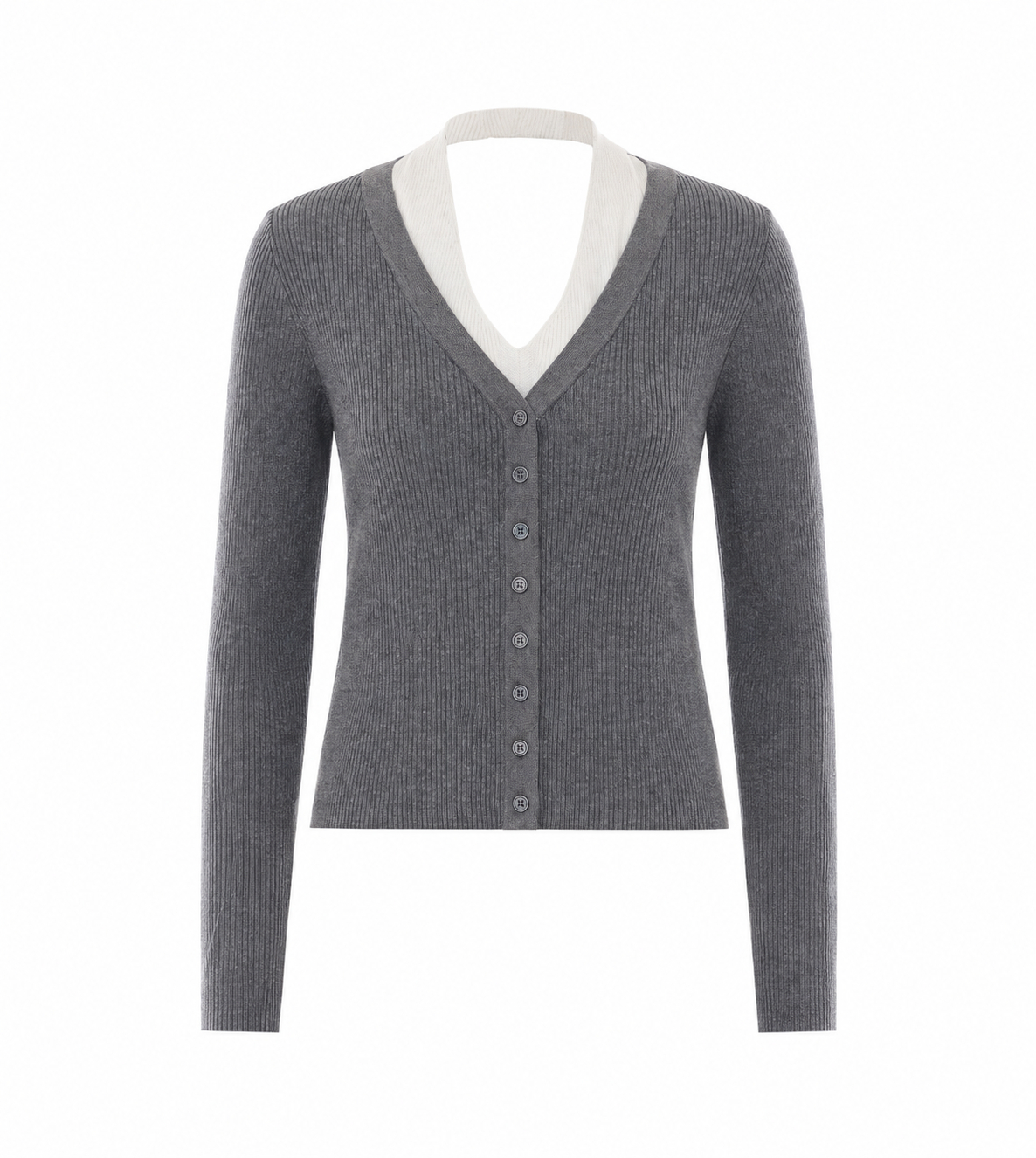 [Eleh] Cardigan FW26 0008.GRIGIO